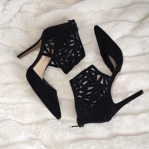 Jessica Simpson Shoes - Cut Out Black Pointed High Heels